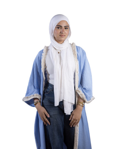 Baby Blue Linen Kaftan